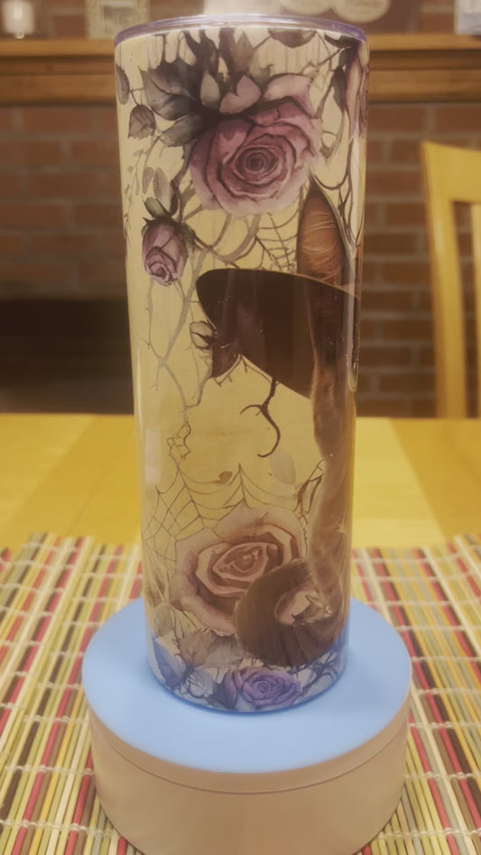 Black Cat Witch Hat 20oz Tumbler