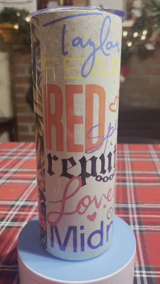 Taylor Swift Songs 20oz Tumbler