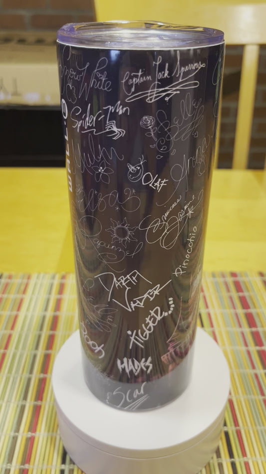 20oz Disney Autographs Castle