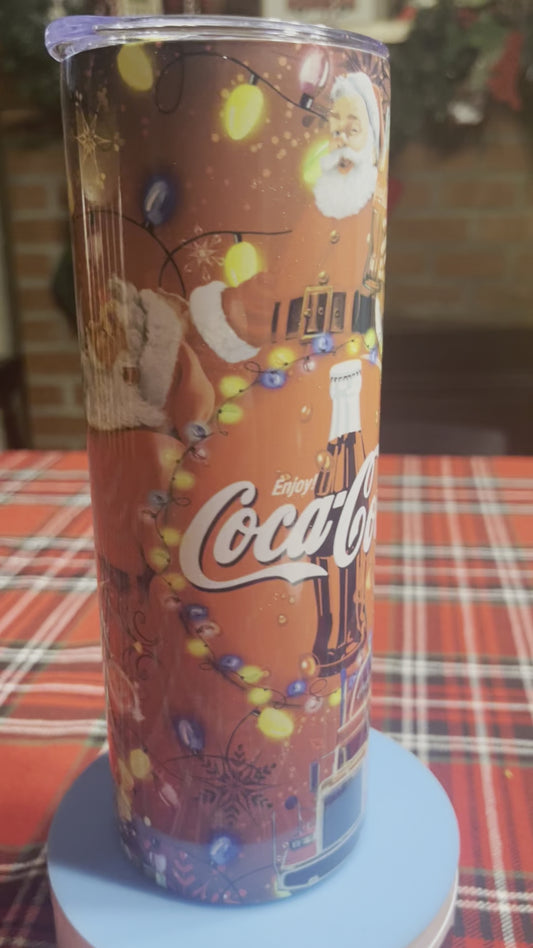 20oz Coca Cola Santa Tumbler